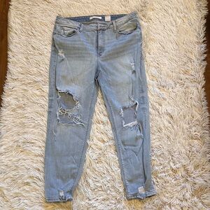 Distressed Light Blue Women's Jeans